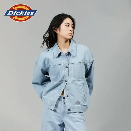 Dickies24春夏新款 女式宽松丹宁牛仔可调式袖口夹克外套图片