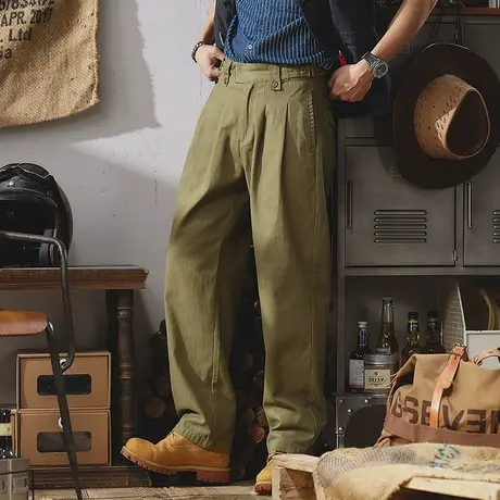 Modi Nick/摩帝尼克男款工装裤男士宽松百搭休闲潮流直筒大码裤子商品大图