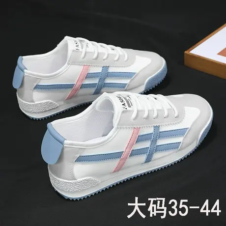 大码女鞋41一43小白鞋春秋超火阿甘鞋2023新款休闲学生运动鞋孕妇商品大图