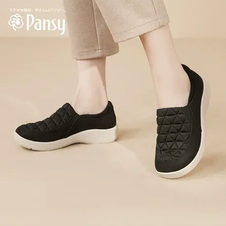 Pansy盼喜日本女鞋休闲百搭厚底防滑鞋轻便舒适鞋女鞋秋冬款商品大图