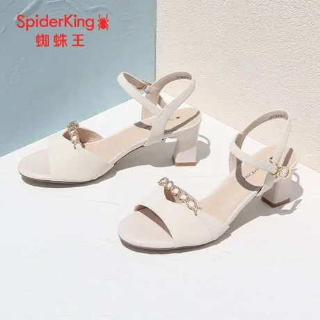 SPIDER KING/蜘蛛王凉鞋女2023夏季商场同款仙女风凉鞋粗高跟软底图片