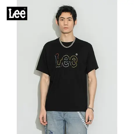 Lee商场同款22春夏新品舒适版圆领logo多色男短袖T恤LMT0016083RX图片