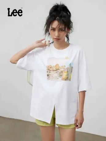 Lee女装潮流印花圆领短袖t恤女LWT0024974DR00F商品大图