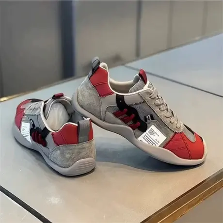 潮牌男鞋2025秋季新款网面透气低帮休闲百搭板鞋男士运动阿甘鞋子商品大图