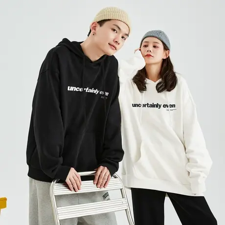 唐狮情侣卫衣春秋新款男女oversize连帽卫衣宽松情侣装外套潮ins图片