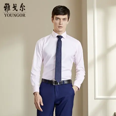 雅戈尔奥莱 商场同款男士长袖衬衫秋季新款官方商务休闲衬衫商品大图