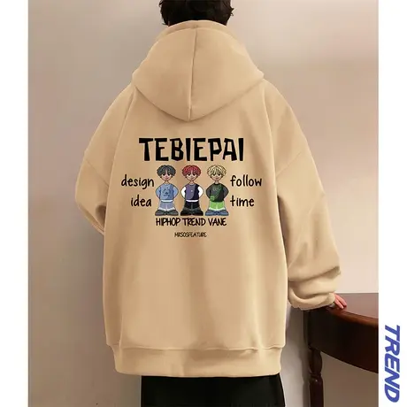 古着vintage潮牌帽衫新款卫衣男春秋季重磅小众美式潮ins上衣外套图片