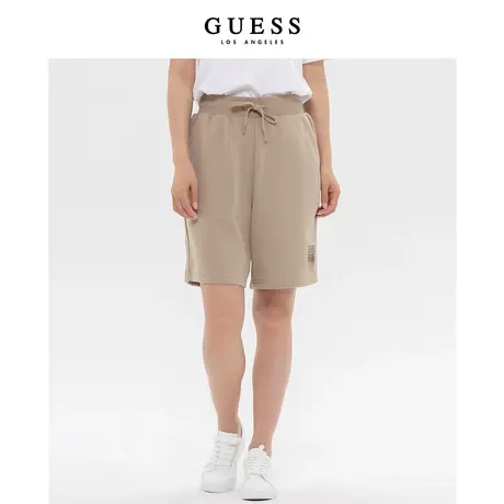 GUESS情侣宽松休闲个性印花短裤针织卫裤运动裤-X3PD47K2Q40商品大图