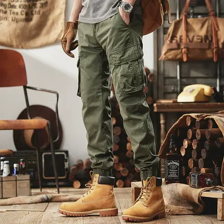 Modi Nick/摩帝尼克宽松直筒潮牌男士工装裤休闲舒适百搭时尚长裤商品大图