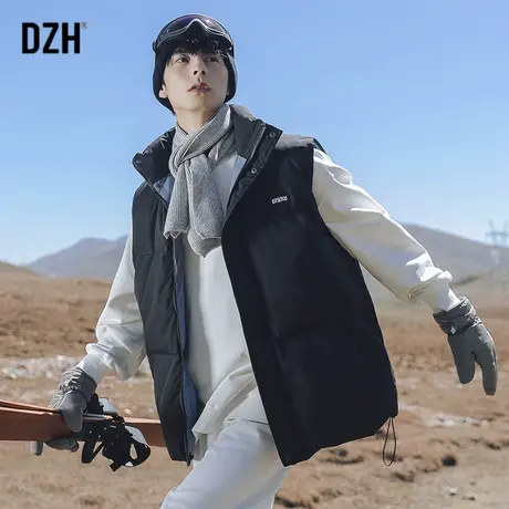 男士休闲冬季棉服马甲男春秋加厚日系男装2024新款坎肩外套棉背心商品大图