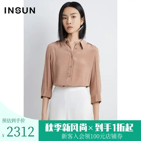 恩裳商场同款2022冬季衬衫女单上衣商品大图