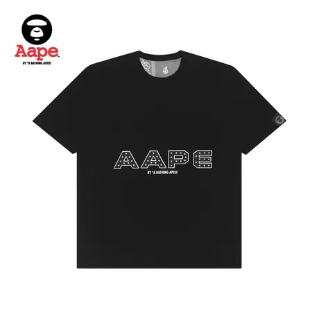 Aape男装春夏腰果花猿颜字母印花双面穿休闲短袖T恤0692XXG商品大图