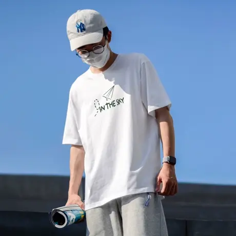 Radiohead短袖t恤男款白色圆领纯棉体恤衫简约百搭潮2024夏季新款商品大图