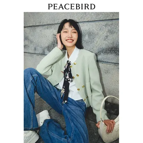 【商场同款】太平鸟女装2023年春季新款时髦小香风外套A5BBD1D01图片