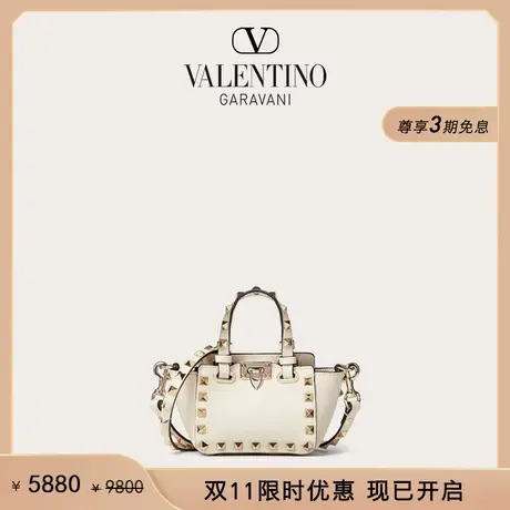 【限时优惠】华伦天奴VALENTINO女士 ROCKSTUD 小牛皮手袋女包商品大图