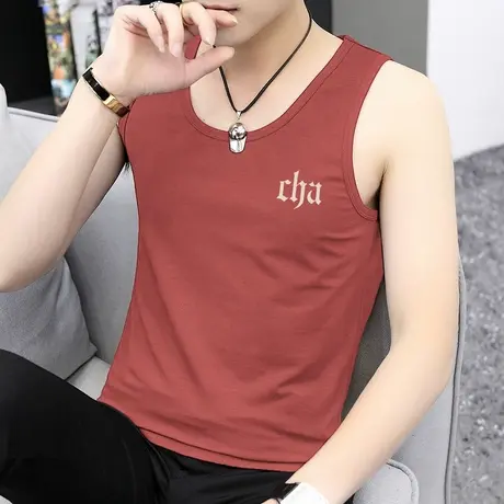 莫代尔棉背心男潮夏季健身速干运动篮球坎肩跨栏冰丝凉感无袖吊带商品大图