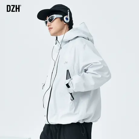 男士户外冲锋衣高级感美式休闲外套男新款秋季男装2024登山服男款商品大图