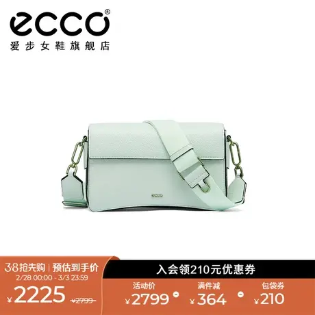 ECCO爱步女包斜挎包 新款质感斜挎包真皮单肩包 大号方包9107896商品大图