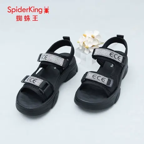 SPIDER KING/蜘蛛王凉鞋女2025夏商场新款魔术贴休闲百搭轻便沙滩图片