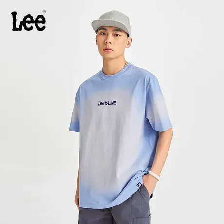 【直播间专享秒杀】Lee宽松版圆领刺绣Logo染色男短袖T恤休闲潮流商品大图