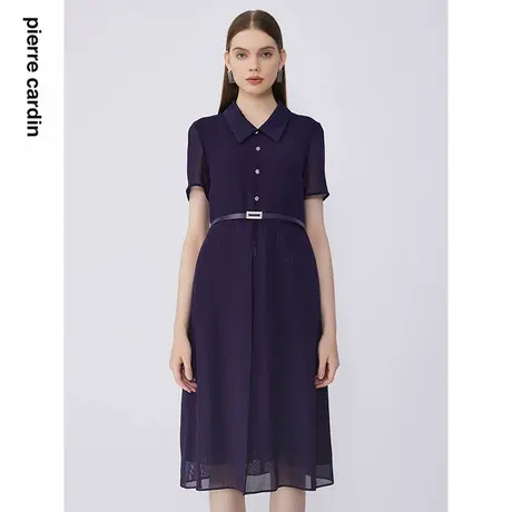 【皮尔卡丹女装】夏季通勤百搭雅致修身连衣裙【专柜正品】商品大图