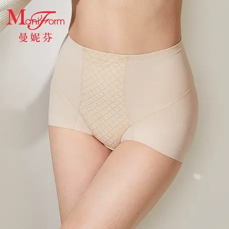 【中塑】曼妮芬收腹塑身裤女士内穿塑形裤轻薄舒适高腰裤棉裆底裤商品大图