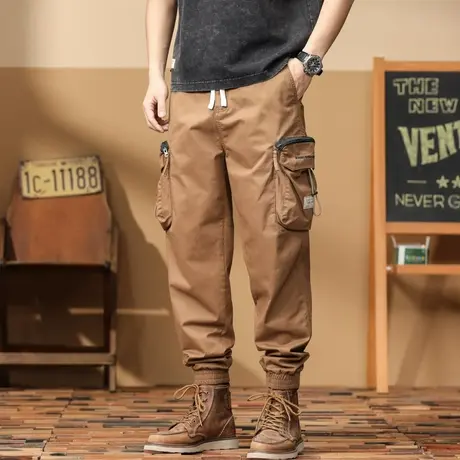 百搭裤子男款秋冬季工装裤时尚潮流舒适休闲裤男款宽松潮流工装裤商品大图