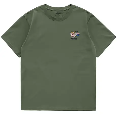 VIP刺绣短袖t恤男潮牌夏季宽松情侣T复古印花百搭半袖体恤衫潮流商品大图