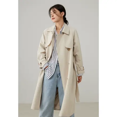 嘉茱莉2023年新款风衣女中长款高级感今年流行长款法式外套春秋季商品大图