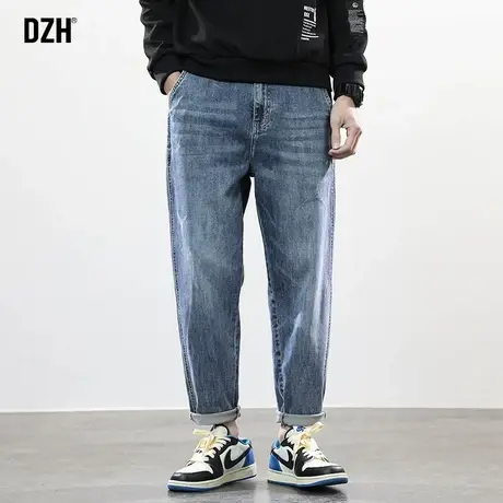 男士直筒牛仔裤男春夏潮牌宽松高街裤子美式街头休闲男裤2023新款商品大图