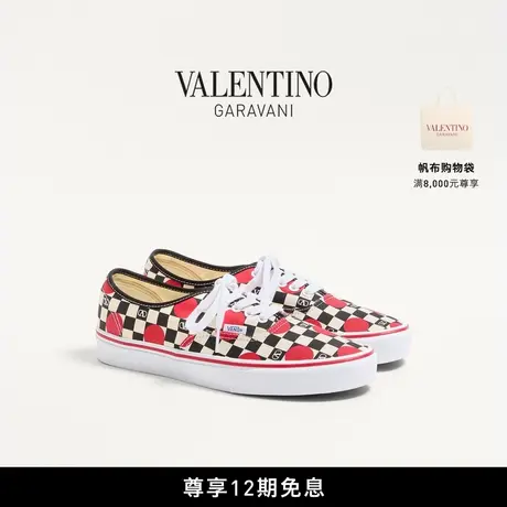 [新品上市]华伦天奴与VANS联名男士运动鞋VLOGO棋盘格波点细节款商品大图