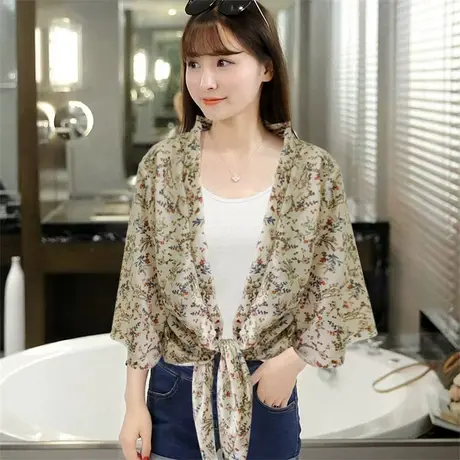 加大码薄款防晒衬衫女春夏设计感小众衬衣开衫外套小个子外搭上衣商品大图