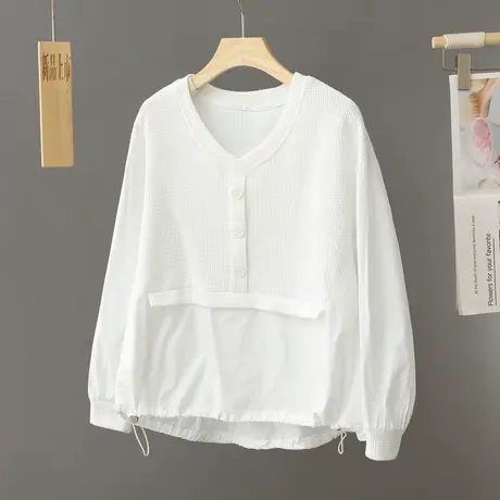 早春新款设计感小众上衣女2024年春秋季法式洋气韩版衬衫宽松小衫图片