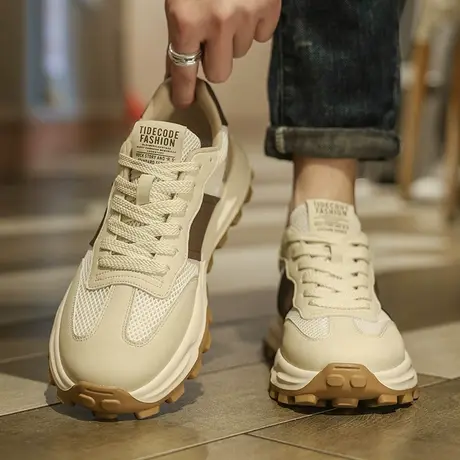 莆田男鞋春夏季透气潮流休闲阿甘鞋男款运动老爹潮鞋厚底2024新款商品大图