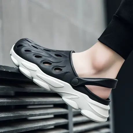 雨鞋男款时尚夏季钓鱼水鞋防滑厨房透气胶鞋户外涉水鞋防水鞋男士商品大图