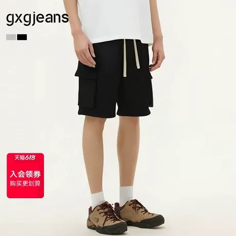 gxg.jeans男装 多色口袋设计直筒工装短裤男休闲宽松 25年夏新品商品大图