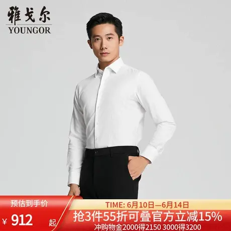 【商场同款】雅戈尔男士长袖衬衫春秋新款官方商务休闲长袖衬衫男商品大图