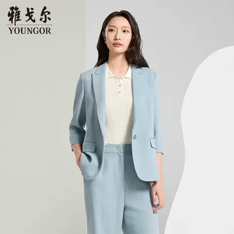 【商城同款】雅戈尔女士西服春季新款官方商务休闲正装西装外套女图片