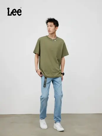 Lee705中腰大锥轻薄浅蓝男牛仔裤1007053HN00FA00447商品大图