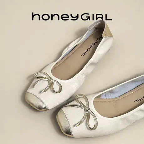 HoneyGIRL中式国风单鞋2025春夏春新款真皮浅口超软时尚网红女鞋商品大图