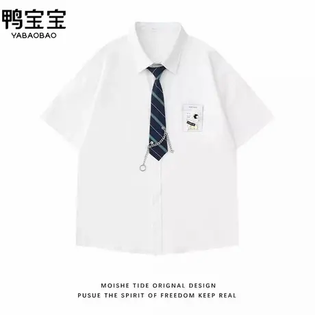 YBB/鸭宝宝印花刺绣短袖衬衫品牌商品大图