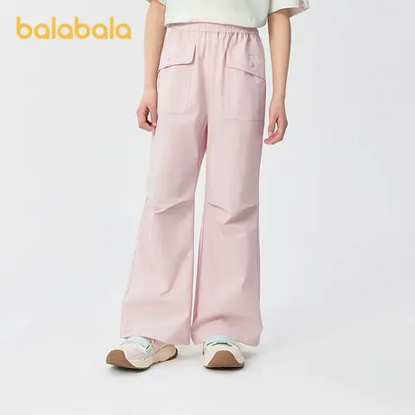 【商场同款】巴拉巴拉童装女童工装裤儿童裤子2025夏新款速干长裤图片