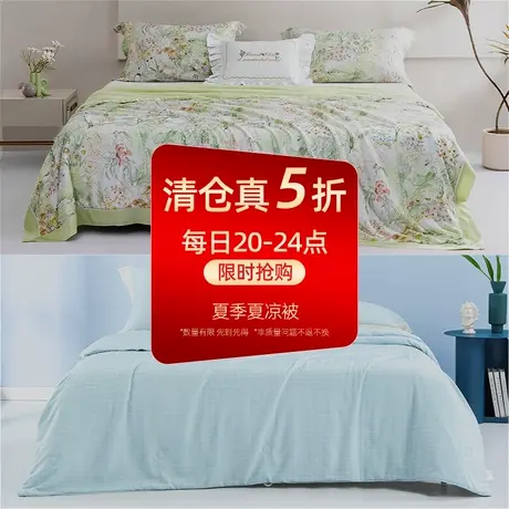 【夏凉真5折】梦洁夏季被子夏凉被蚕丝被芯清仓商品大图
