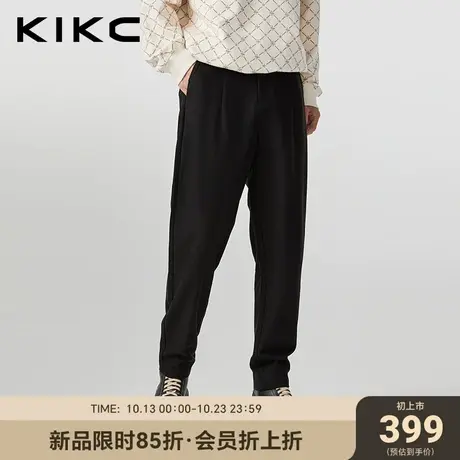 kikc休闲裤男2023秋装新款商场同款口袋织唛商务简约微弹休闲长裤商品大图