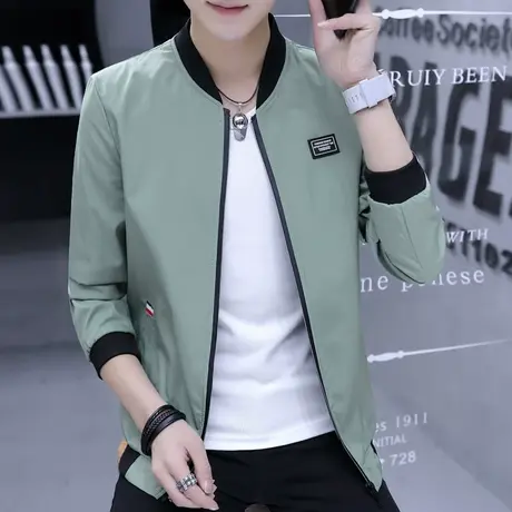 夹克男士春秋季休闲外套学生百搭青少年帅气棒球服时尚薄款上衣服商品大图