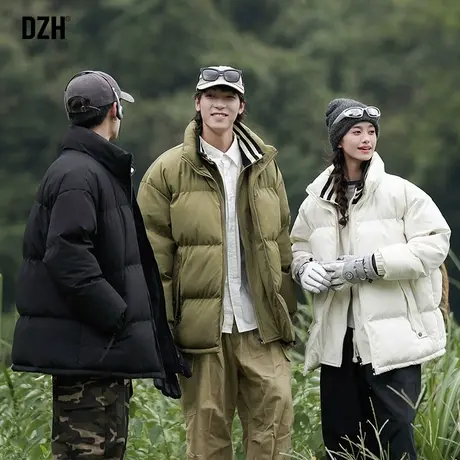 男女同款冬季短款棉服男韩版潮流2023新款保暖棉衣外套面包服冬装图片