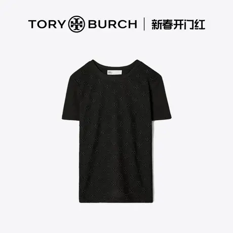 【12期免息】TORY BURCH 汤丽柏琦 双T LOGO圆领T恤 148460商品大图