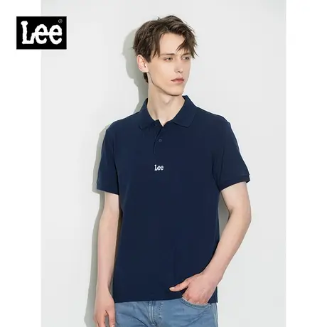 Lee商场同款22春夏新品标准多色Polo衫男翻领短袖T恤LMT0015974CJ图片