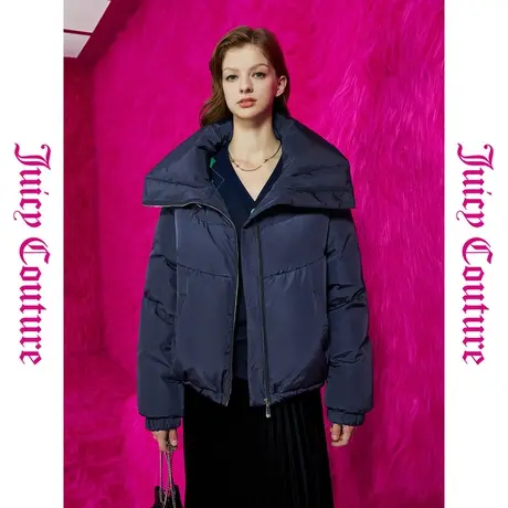 Juicy Couture橘滋女装新款上衣女外套月色夜空刺绣云朵领羽绒服商品大图