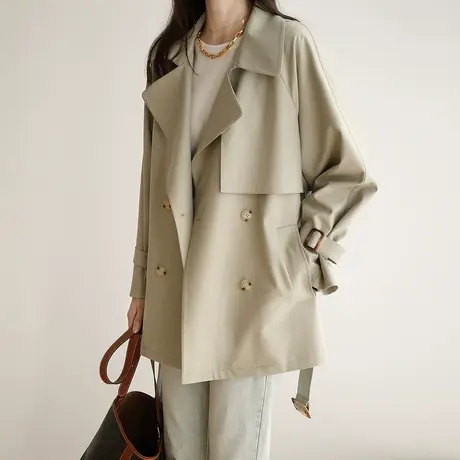 【清仓到手仅139元】今年流行的风衣外套女短款小个子中长款春秋商品大图